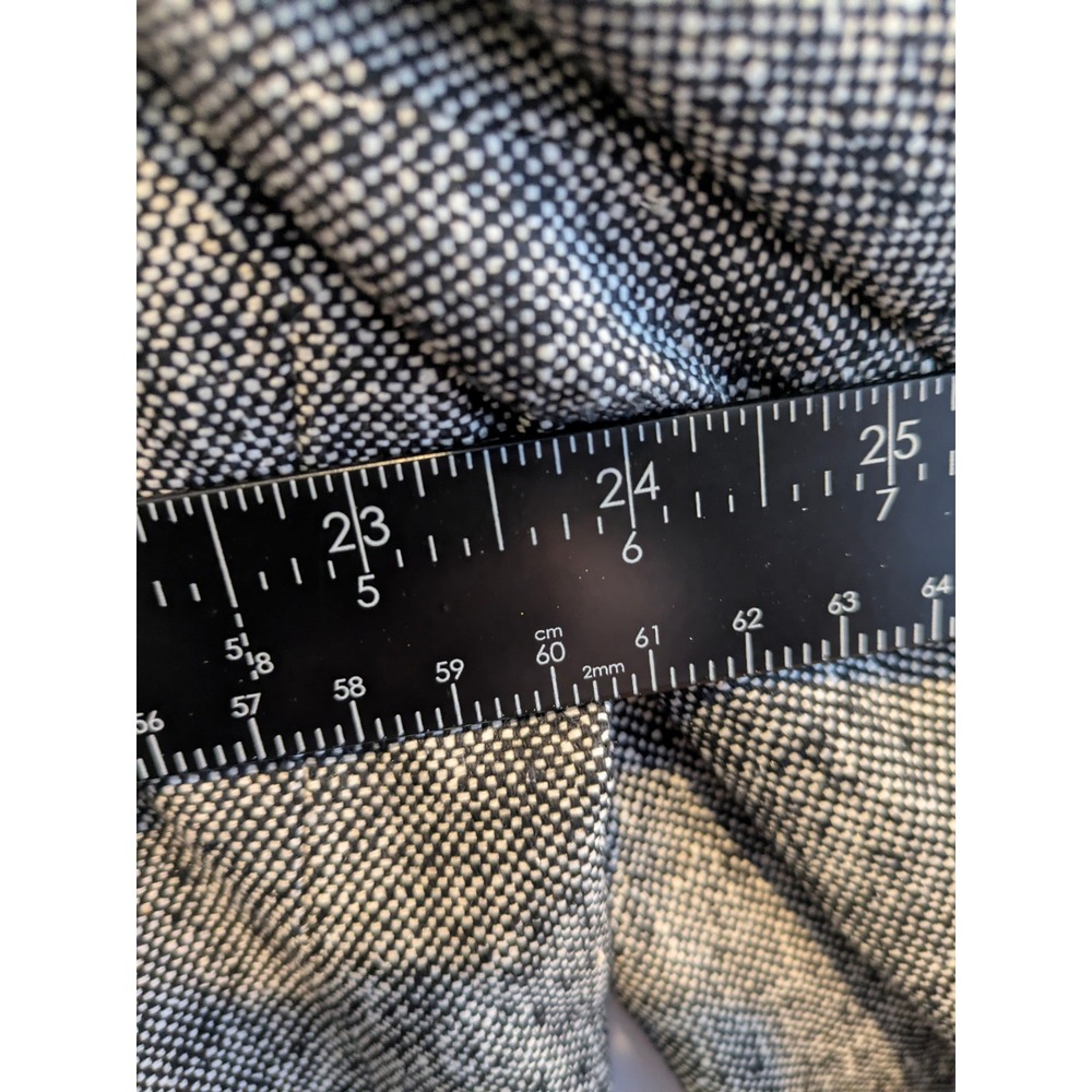 Towncraft Mens Matka Silk Sport Coat Blazer Gray Black Houndstooth Textured 46 L - Picture 6 of 7